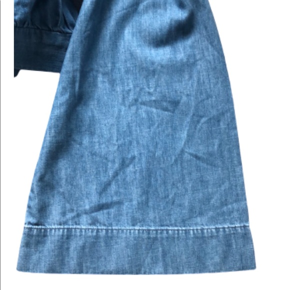 NWT Madewell Denim Bell-Sleeve Wrap Top Size M - Picture 7 of 13